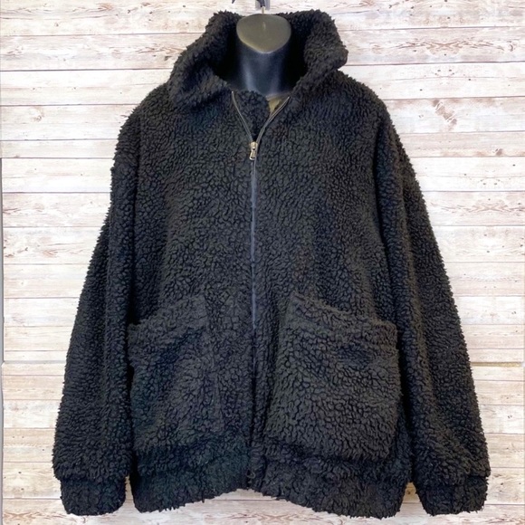 IAMGIA Exclusive Pixie Teddy Oversized Sherpa Jacket Fluffy Coat - Picture 2 of 9